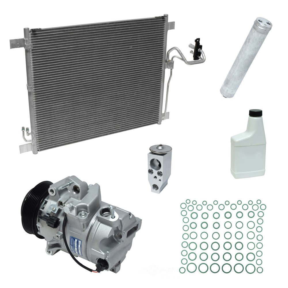 A/C Compressor Kit with Condenser Replacement UAC KT 5523A for Car Cooling System
