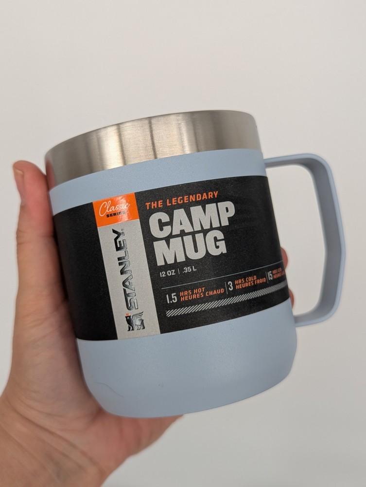 new STANLEY  Classic Legendary Camp Mug Cup & lid Coffee ☕ 12oz  Dreamscape Blue