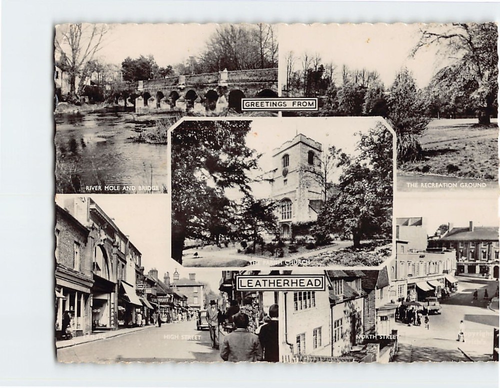 Postcard Greetings From Leatherhead England
