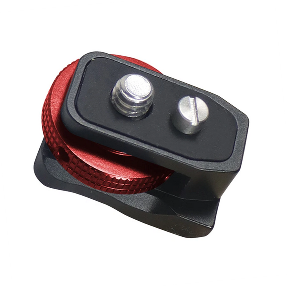 New Cold Shoe Mount Adapter For DSLR Camera Cage Rig Light Bracket W/ 1/4