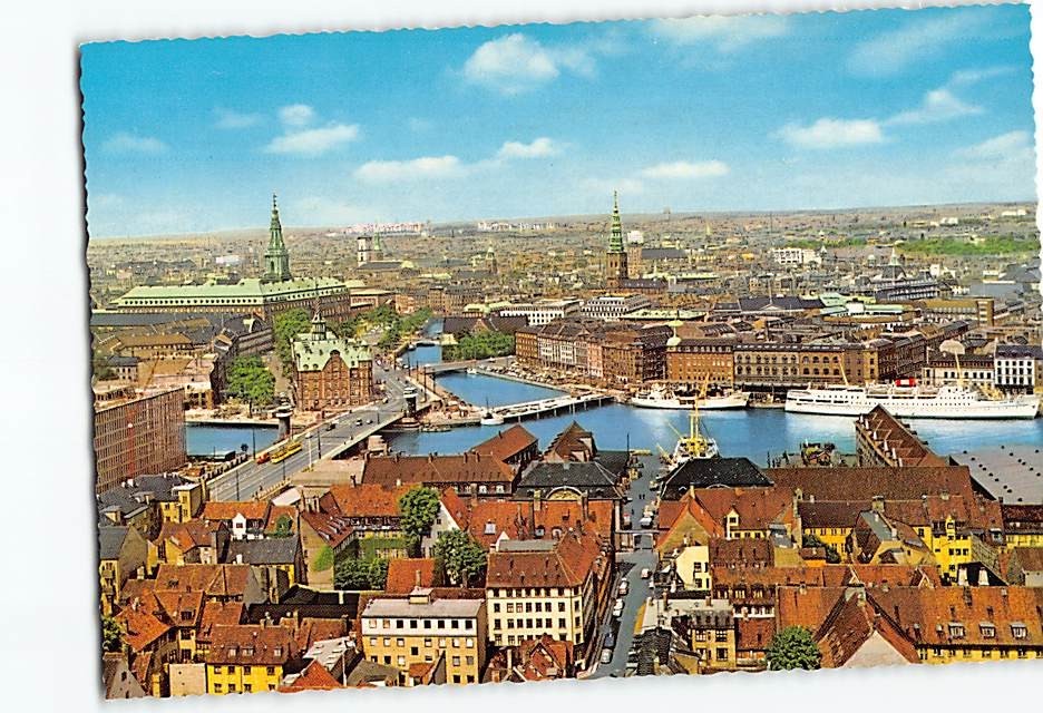 Postcard View of Copenhagen Denmark