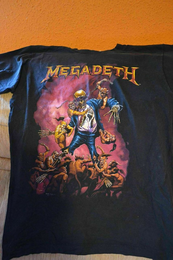 Megadeth Tour Band 1991 Black Unisex T-shirt Men GO681