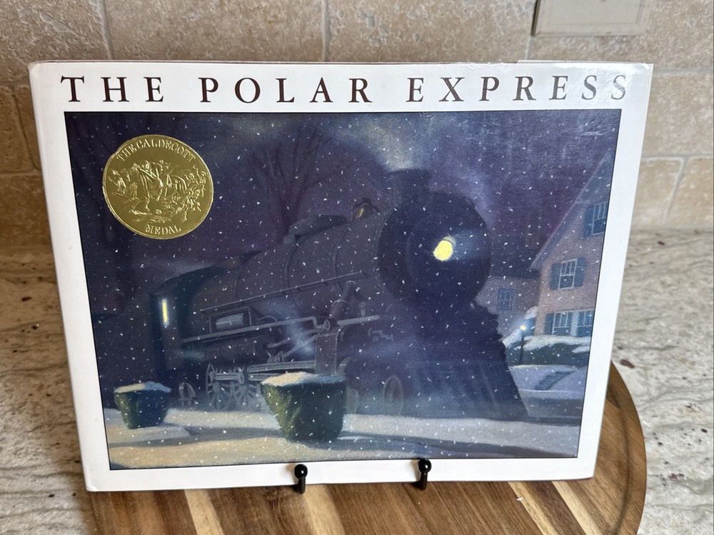 The Polar Express Hardcover by Chris Van Allsburg with Dust Jacket in Very Good Condition