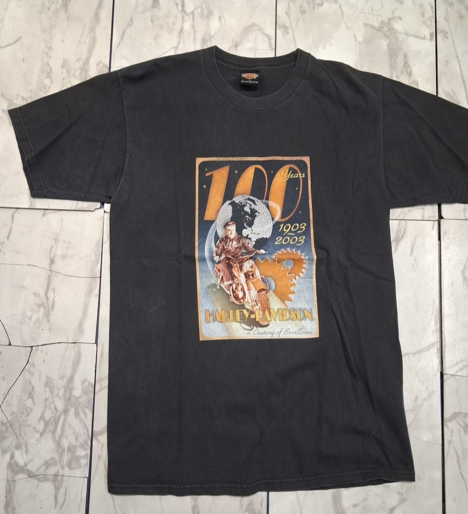 Vintage Harley Davidson Stone Mountain Georgia Shirt Men's L Motorcycle In USA