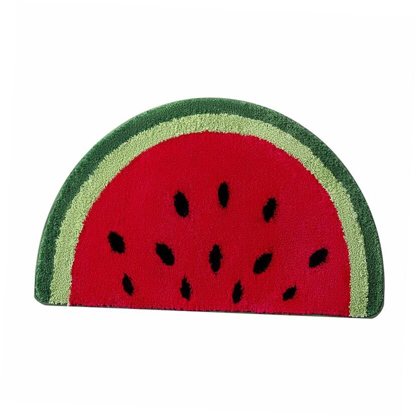 Microfiber Soft Watermelon Shape Bathroom Rugs Non 16