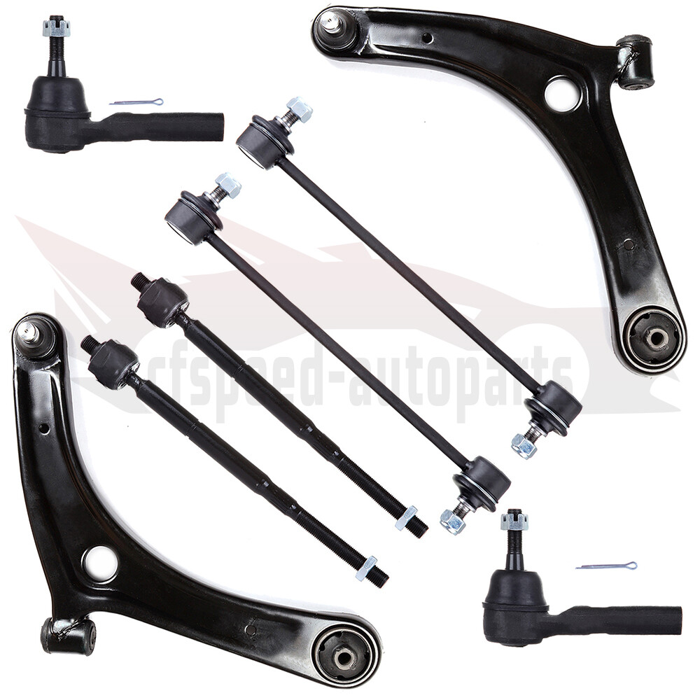 8pcs Front Control Arms Tie Rods Sway Bar For Caliber Compass Patroit 2007-2014