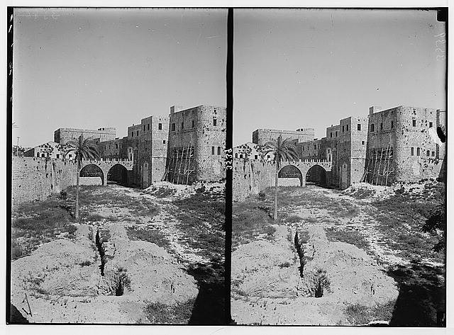 The Castle Moat,Akka,Acre,Accho,Israel,Middle East,American Colony Photo