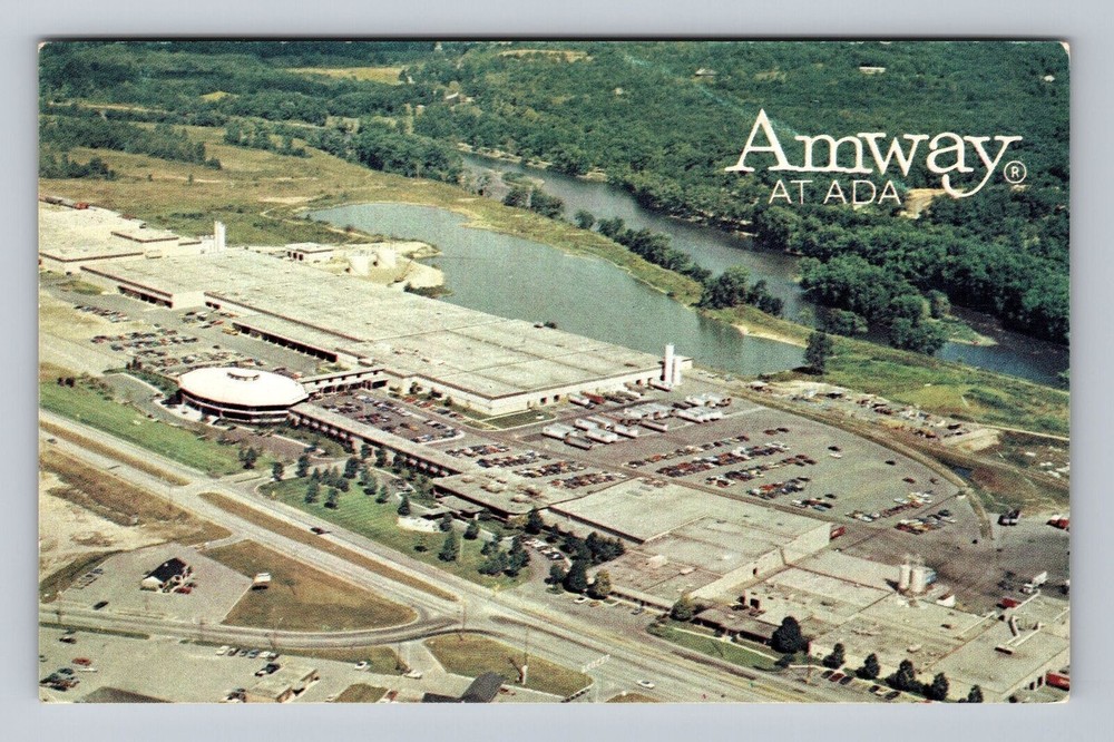 Michigan MI Ada Amway Complex Vintage Postcard