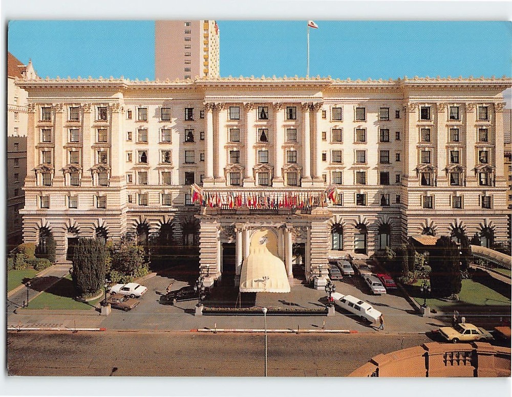 Postcard Fairmont Hotel Atop Nob Hill San Francisco California USA