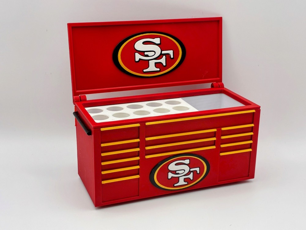 San Francisco 49ers Mini Toolbox Pen Holder – Desk Organizer Gift