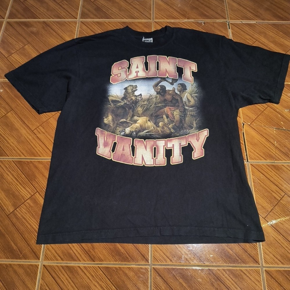 Saint Vanity Black T-Shirt BHM XL