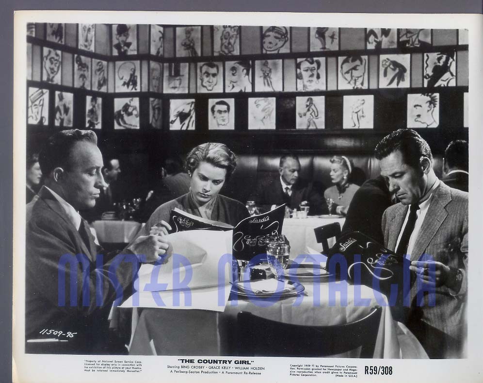 Vintage Photo 1954 Bing Crosby Grace Kelly William Holden The Country Girl Derby