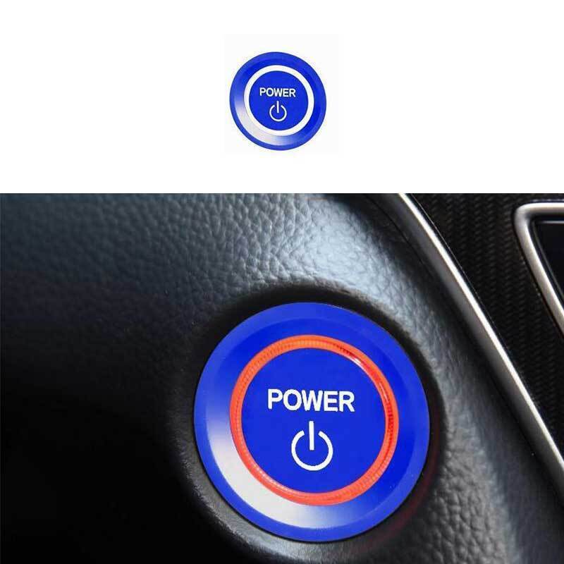 For Honda Accord 2018-2022 Hybrid Blue Alu. Engine Start Stop Push Button Cover