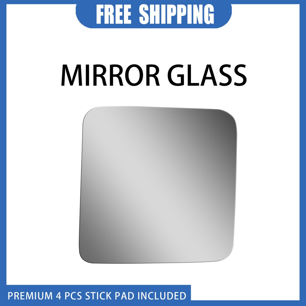 2007-2010 Jeep Wrangler Right Side View Mirror Glass Replacement Flat Adhesive