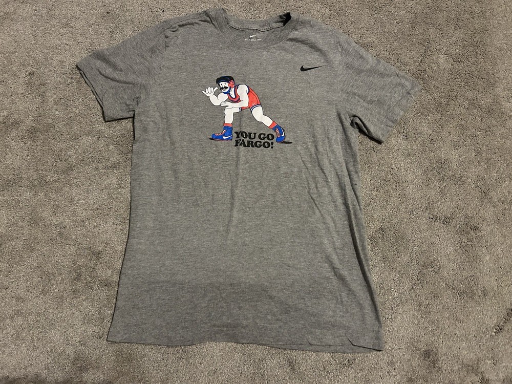 RARE Men’s Y2K Nike Wrestling T-Shirt You Go Fargo Sz S (Free Shipping)