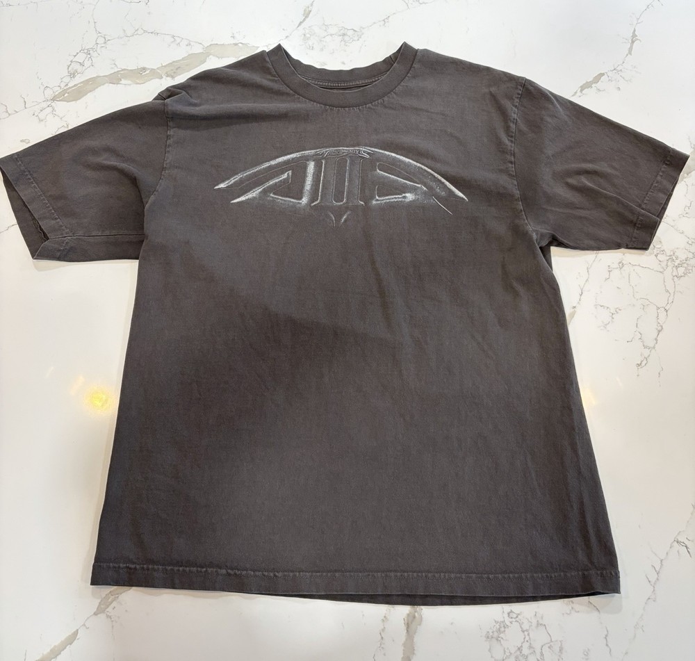 Travis Scott Washed Black Jackboys 2 Graphic Logo Men's Jersey Cotton T-Shirt