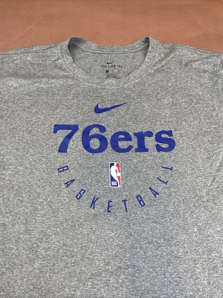Nike Drifit Dri Fit NBA Philadelphia 76ers T-shirt Tee Athletic Cut Mens XL