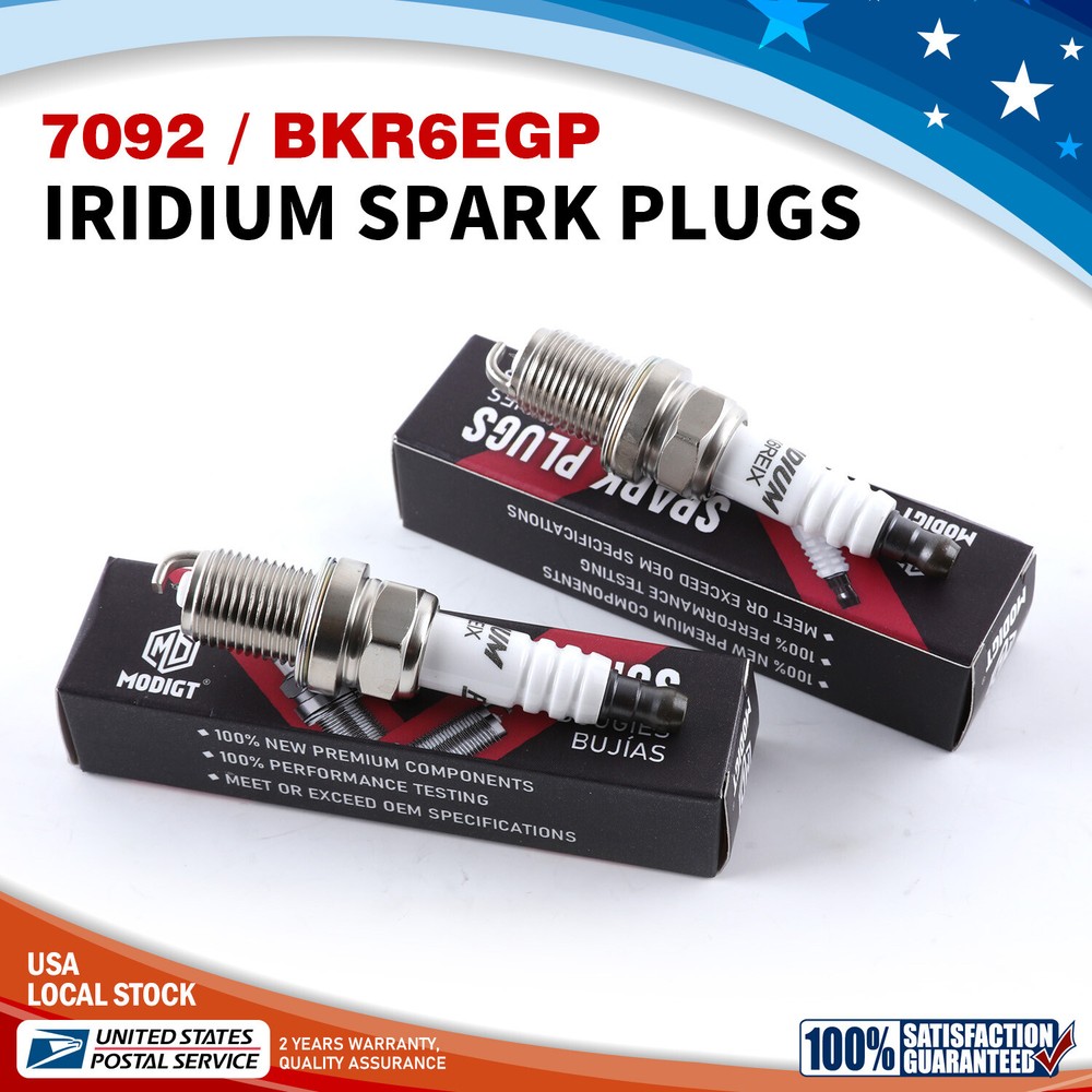 4 PCS BKR6EGP 7092 G-Power Iridium Spark Plugs Brand New Fast Shipping