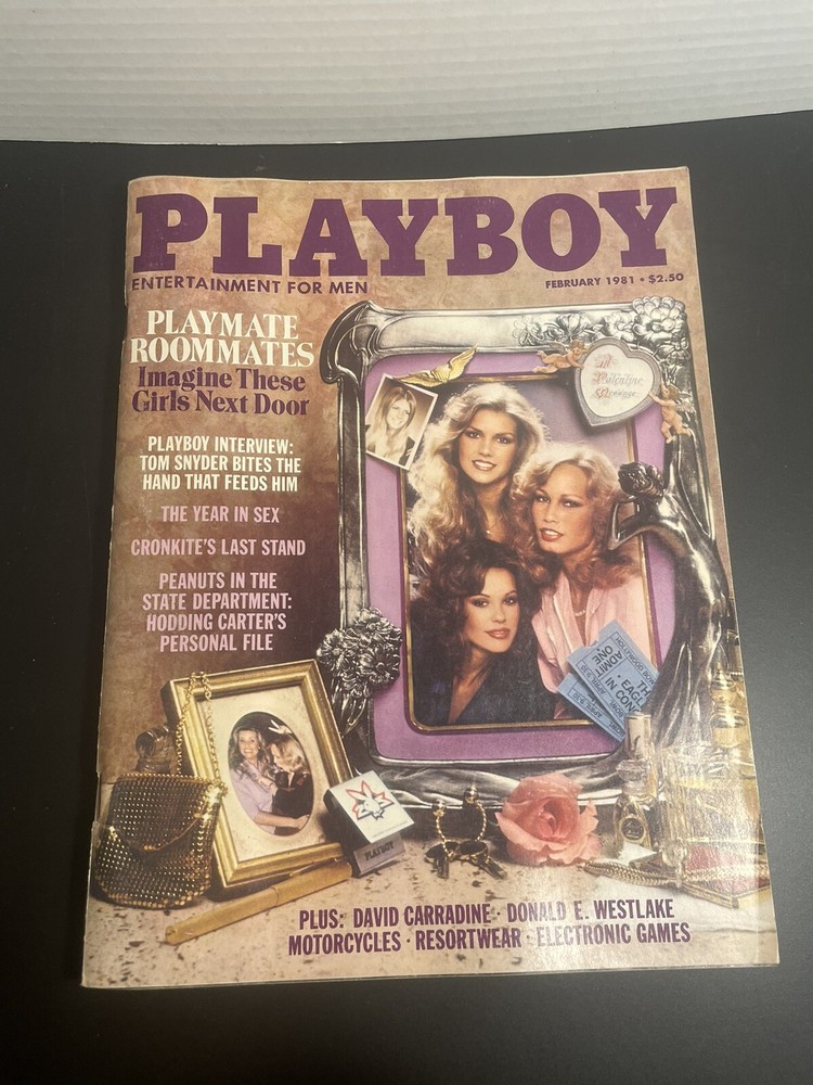Playboy-February 1981-Playmate Roommates-Tom Snyder Interview-Complete Magazine