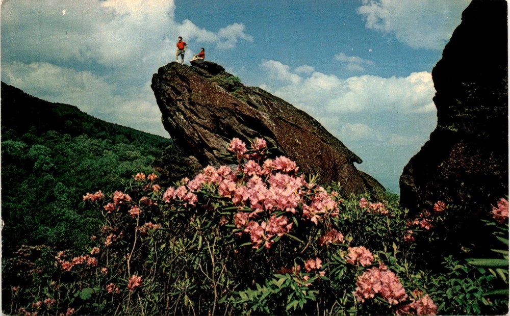 Grandfather Mountain, Western North Carolina, Black Rock Cliffs Cave, Postcard