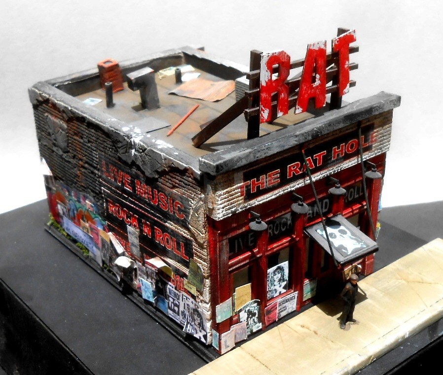 Downtown Deco N Scale Building Kit The Rat Hole For Your Bad Part Of Town!