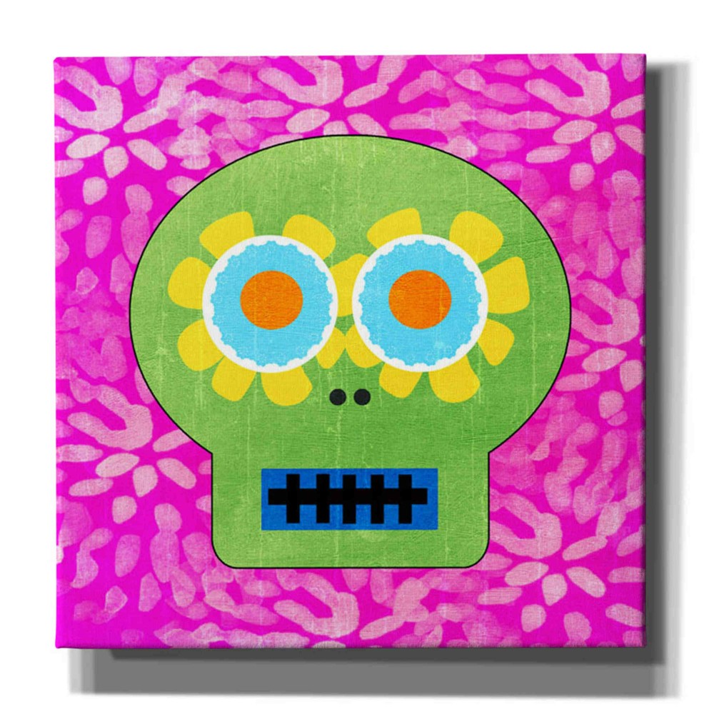 Epic Graffiti Day Of The Dead I by Linda Woods Giclee Canvas Wall Art