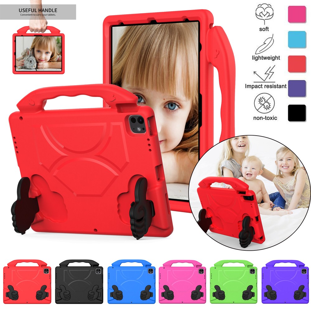 For iPad Pro 12.9 2018/2020/2021/2022 Kids Friendly Handle Shockproof Case Cover