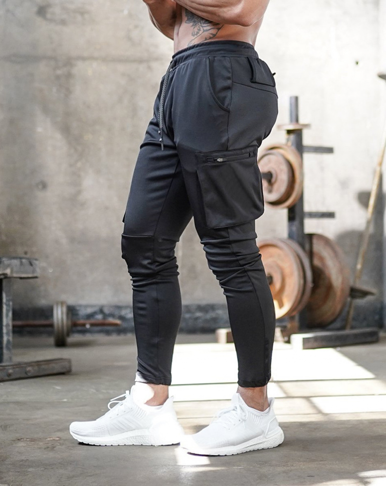Camo Sport Pants Men GYM Fitness Running Joggers Workout Training Pocket Brands