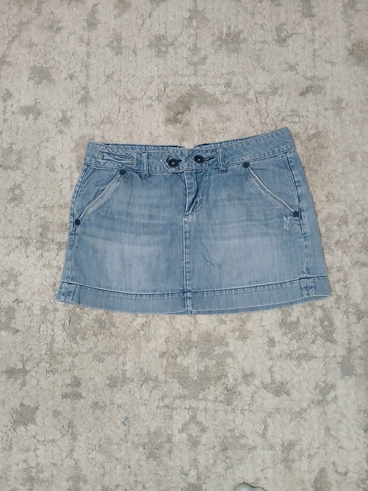 American Eagle Outfitters Blue Denim Mini Skirt Vintage ~ Womens Size 4