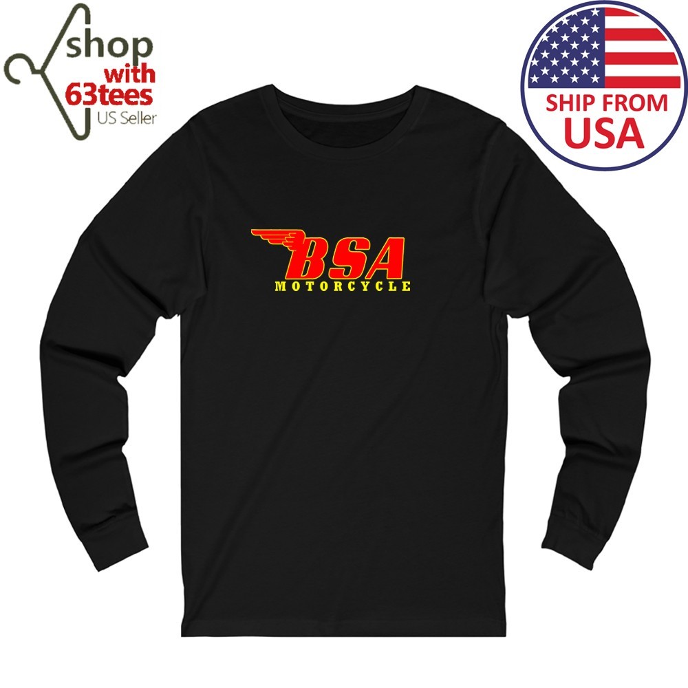 BSA Motorcycles Men's Black Size S to 2XL