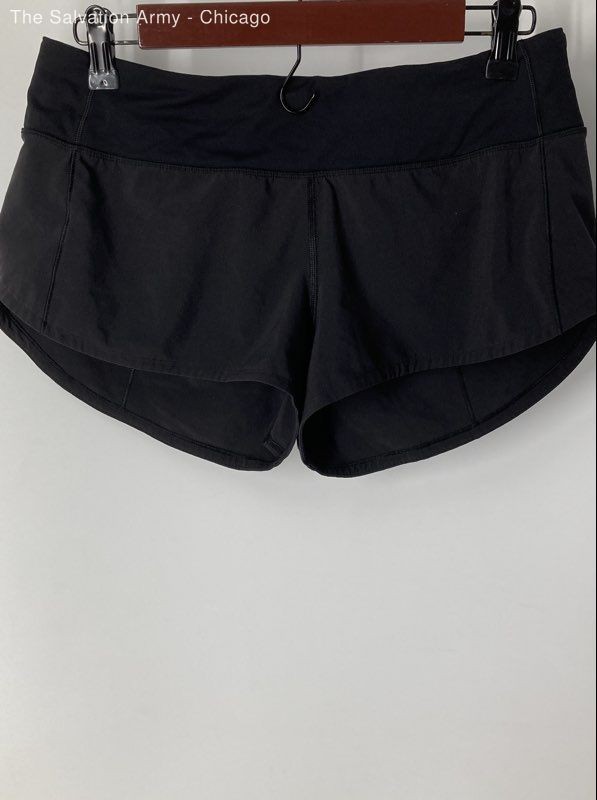 Lululemon Womens Black Elastic Waist Pull-On Athletic Shorts Size Small