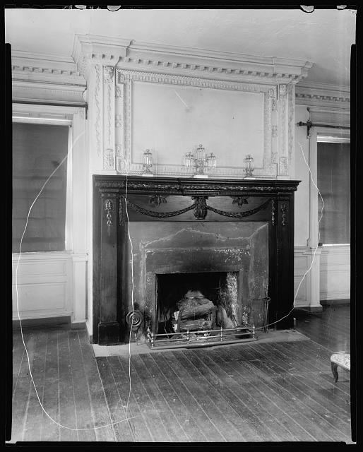 Photo:Mt Zion Milldale P.O. Warren County Virginia 1935 Fireplace Interior