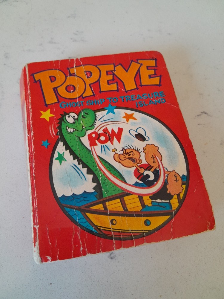 Vintage 1967 Whitman A Big LIttle Book: Popeye Ghost Ship to Treasure Island