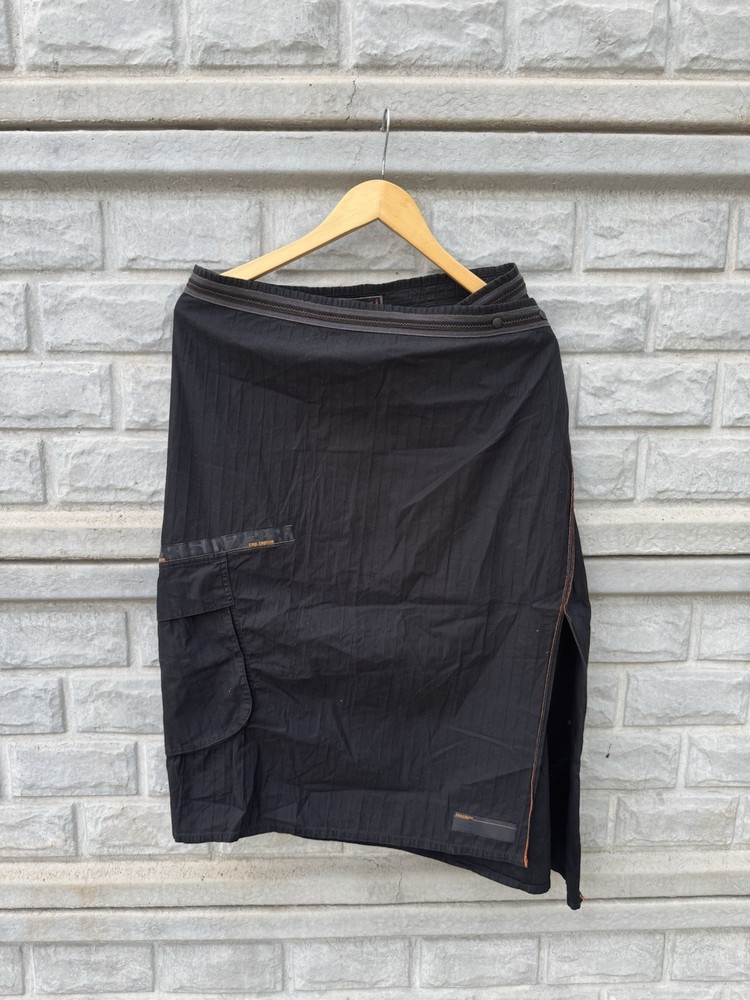 Archive Cop Copine Black Y2K Cargo Long Skirt Women’s size 38