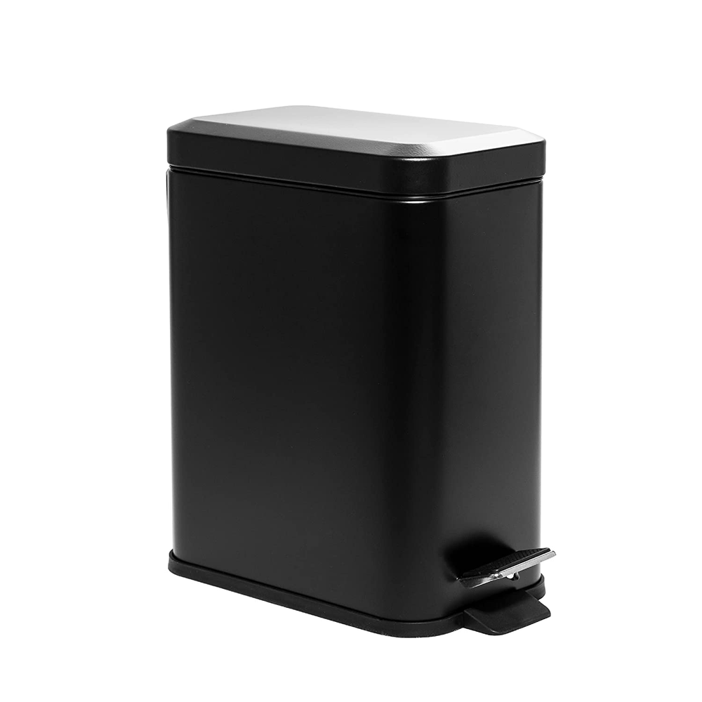 | Rectangular Step Trash Can | 1.3 Gallon/5 Liter Stainless Steel Garbage