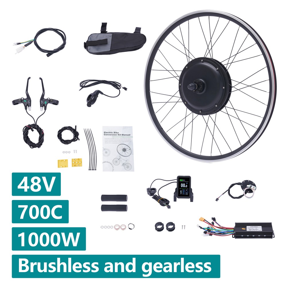 48V eBike Conversion Kit 28/29 Inch Front Wheel & 1000W Hub Motor Electric Bike
