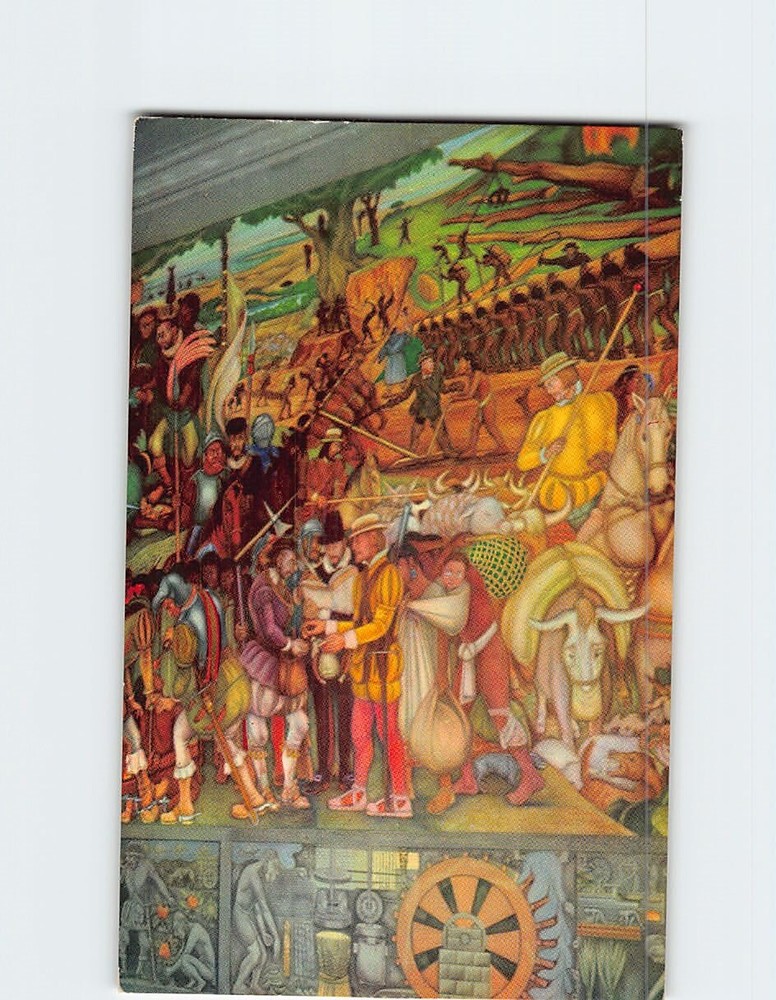 Postcard Diego Rivera's Mural National Palace Mexico City Mexico