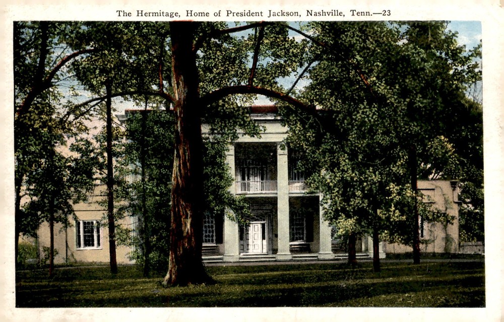 The Hermitage, Home of President Jackson, Nashville, 1927 Postcard