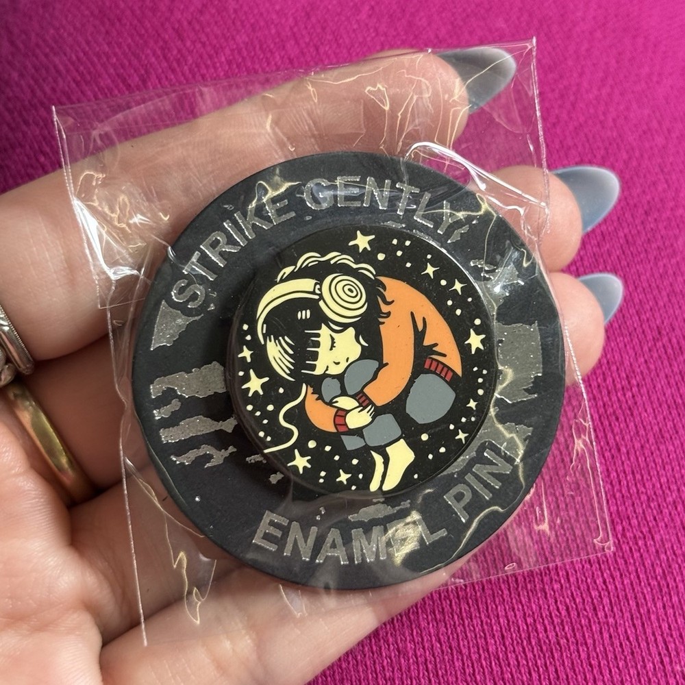 Strike Gently Co. Enamel Pin Girl Music