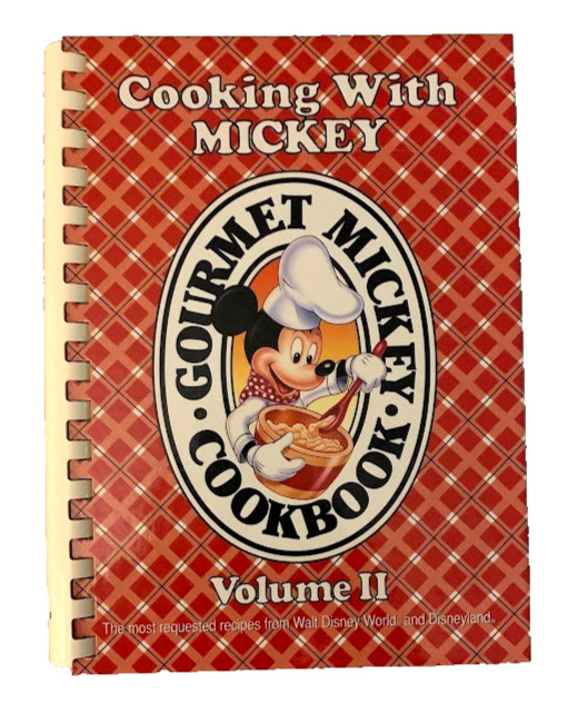 Cooking with Mickey Volume 2 Disney Cookbook Gourmet Hardcover Walt Disney VG