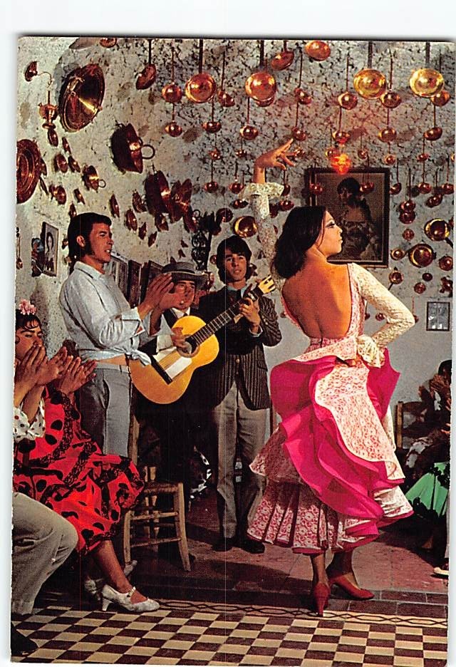 Postcard Zambra Gitana Cuevas De Sacromonte Granada Spain