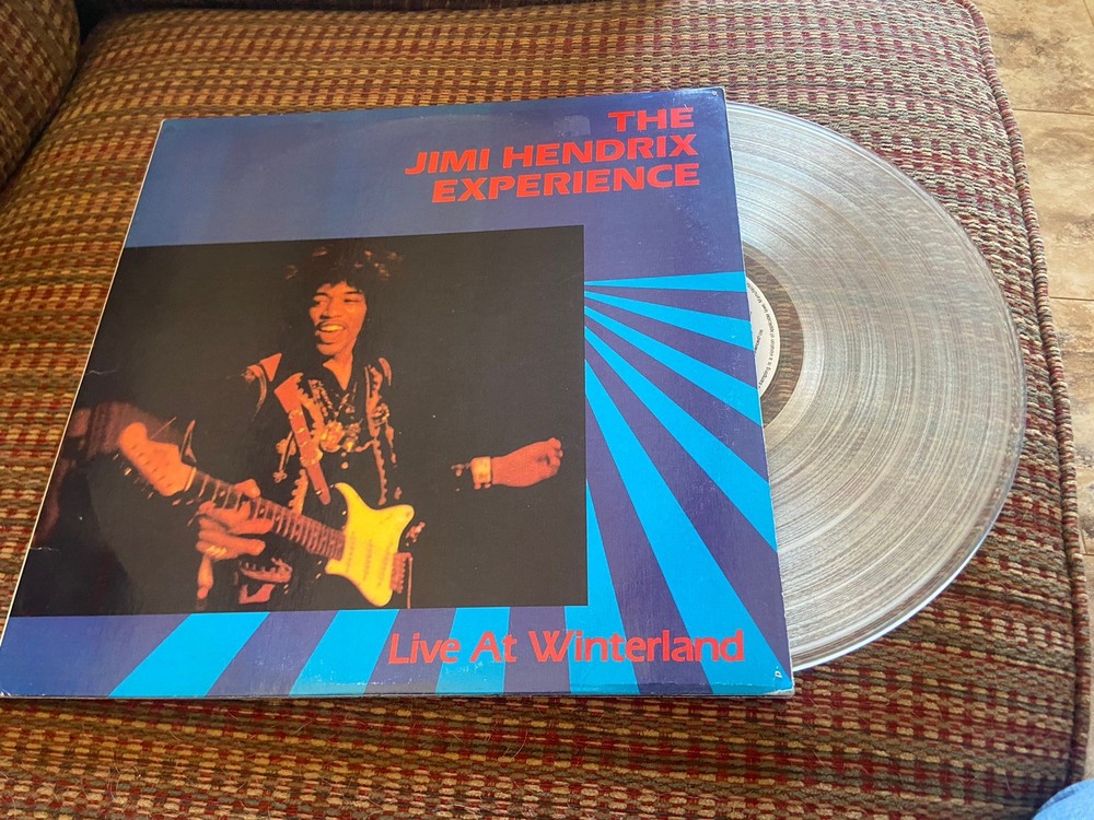 JIMI HENDRIX EXPERIENCE Live At Winterland 1987 2LP Gatefold CLEAR Vinyl Record