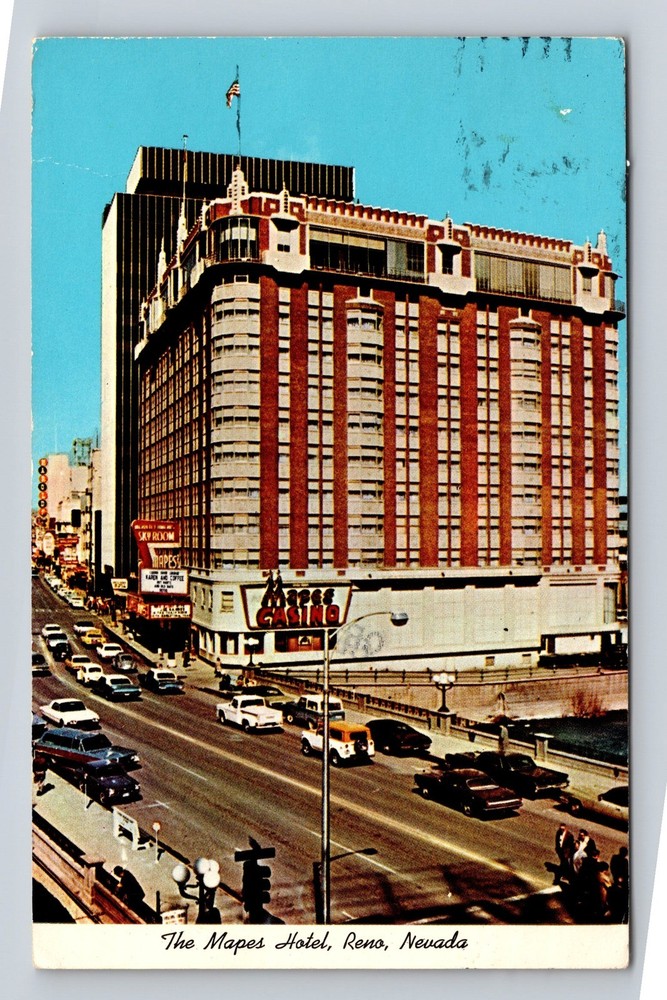 Reno NV-Nevada The Mapes Hotel Vintage c1991 Postcard