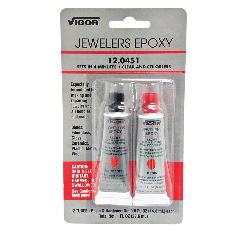 Fast-Setting Clear Jeweler's Epoxy Resin 12.0451 - 2-Part Adhesive
