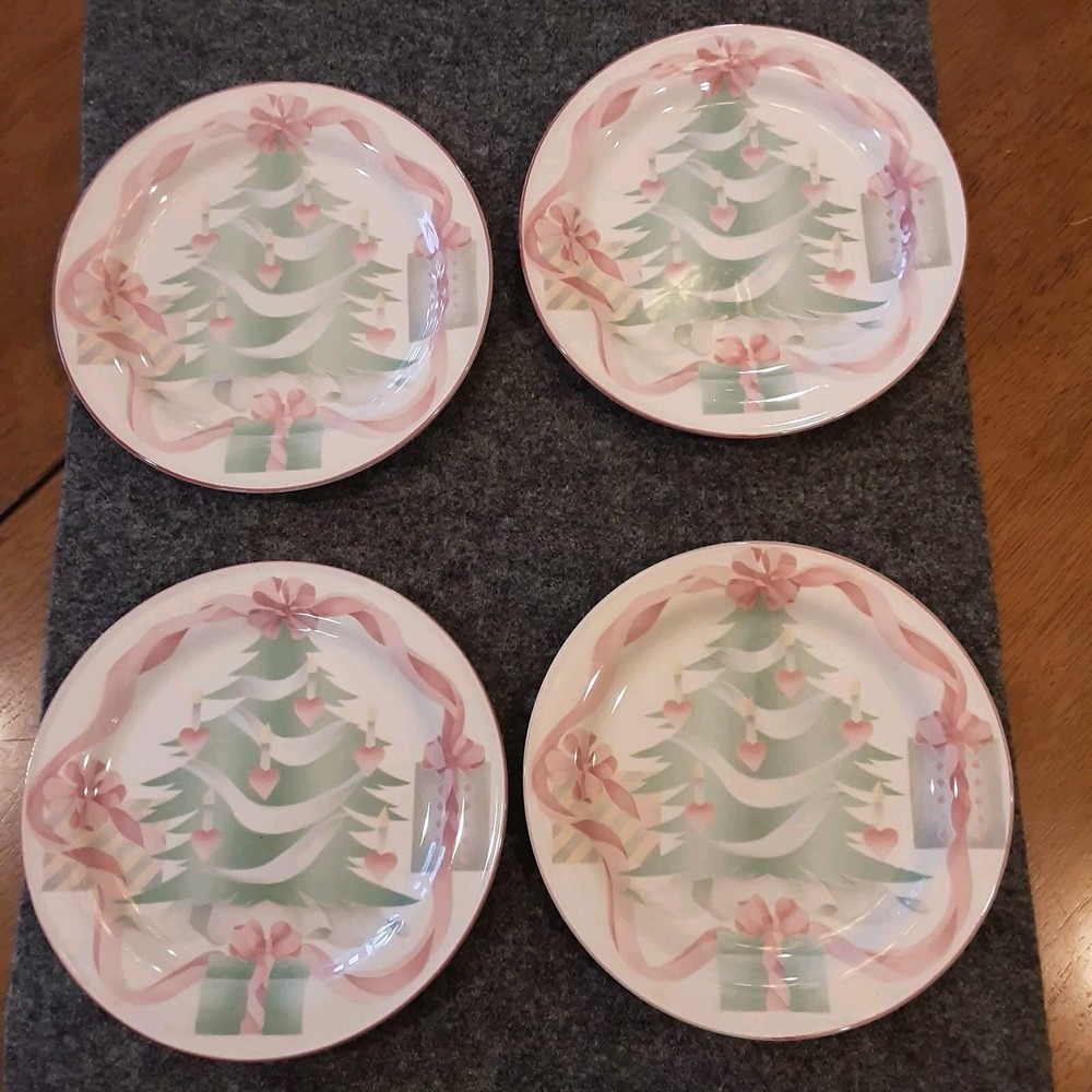 Vintage SANGO Home for Christmas 3321 Pink Ribbon 1989 7.5