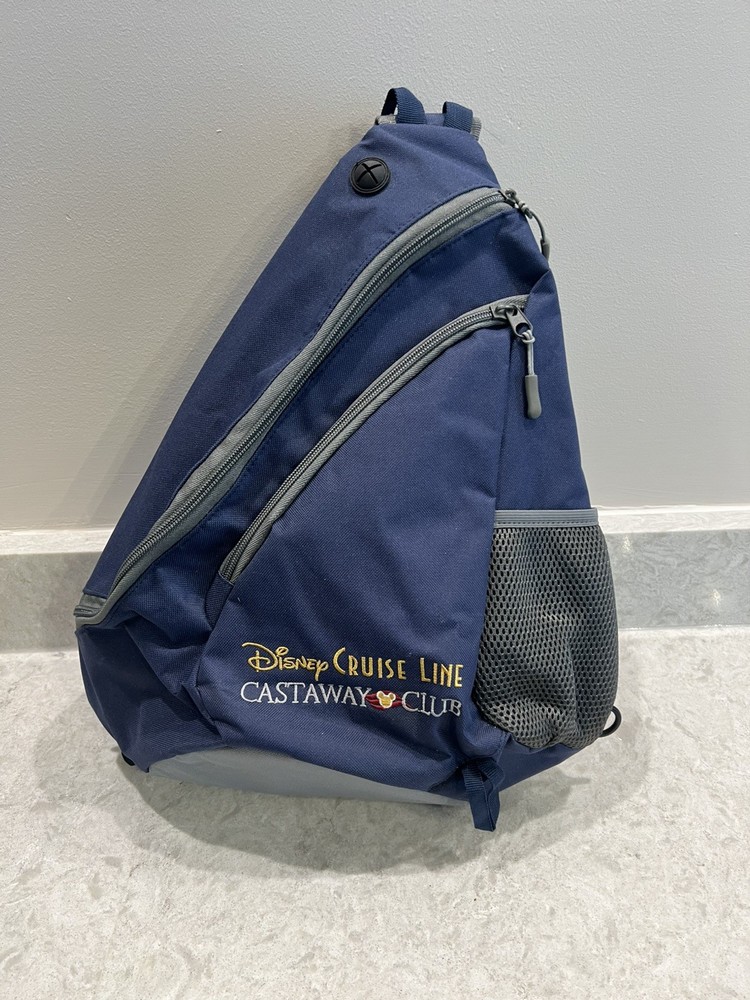 Disney Cruise Line Castaway Club Sling Backpack Travel Bag Logo NWOT