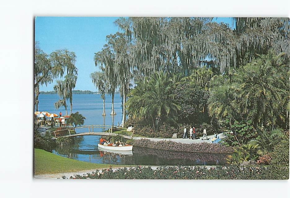 Postcard Sightseeing Boat Cypress Gardens Florida USA
