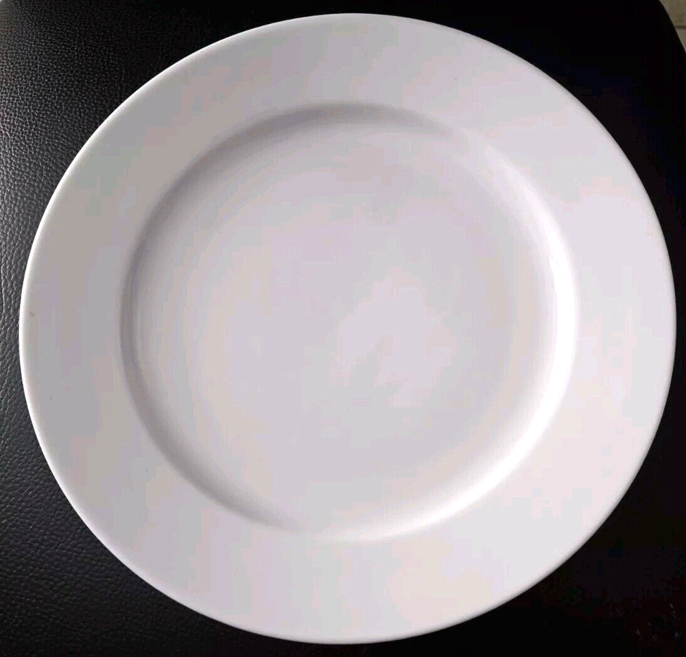 Set of 4 White Porcelain Dinner Plates by Target Home, 10 3/4 Inches, Classic Design for Everyday Dining