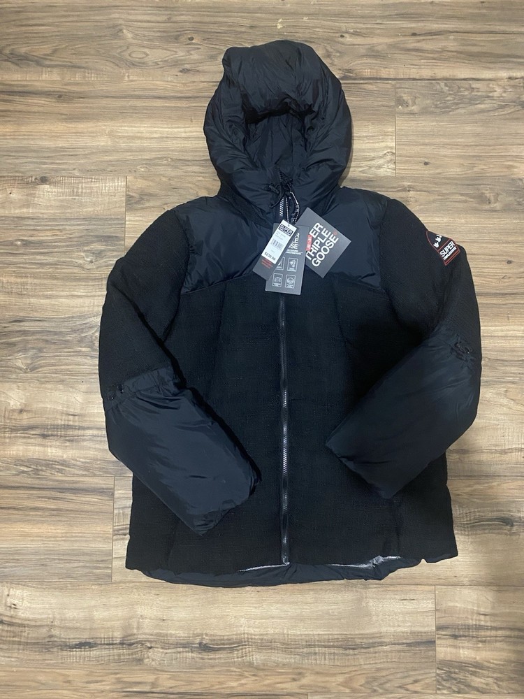 Super Triple Goose Down Winter Jacket Snowboard Parka Ski Coat, Canadian L