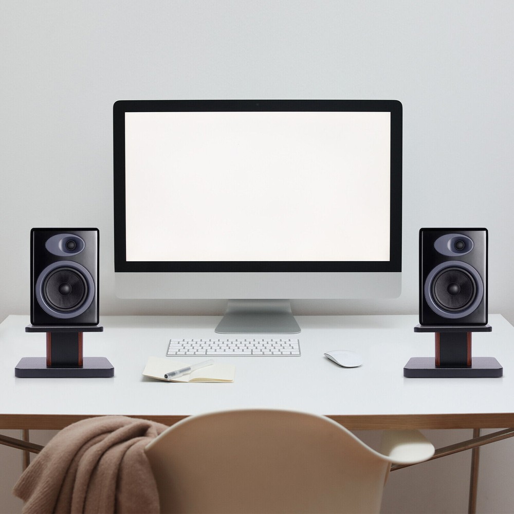 2pcs Tabletop Speaker Studio Monitor Stand Bookshelf Desktop Computer Holder